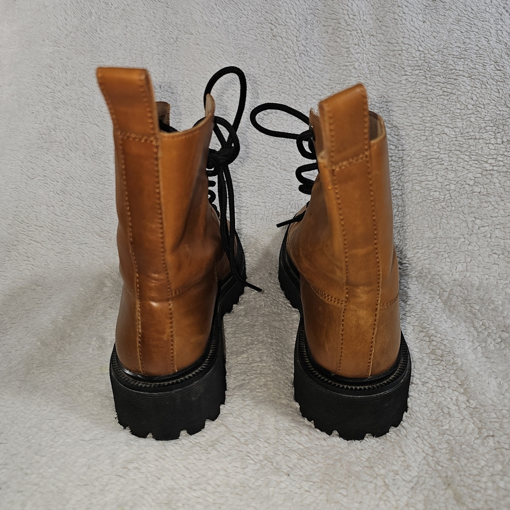 Madewell The Rayna Lace Up Leather Boots - Picture 6 of 11